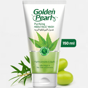Golden Pearl Active Neem Face Wash 150ml available at Gardezi Mart for clear, refreshed, and acne-free skin.