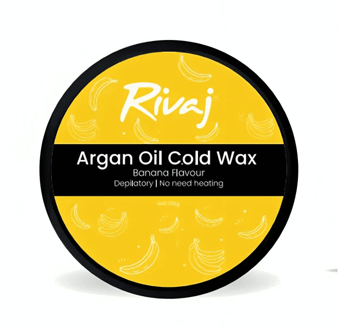 Rivaj Banana Argan Oil Cold Wax 200g – gentle hair removal wax enriched with banana and argan oil