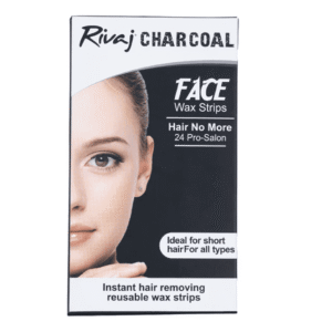 Rivaj Charcoal Face Wax Strips – gentle wax strips for facial hair removal