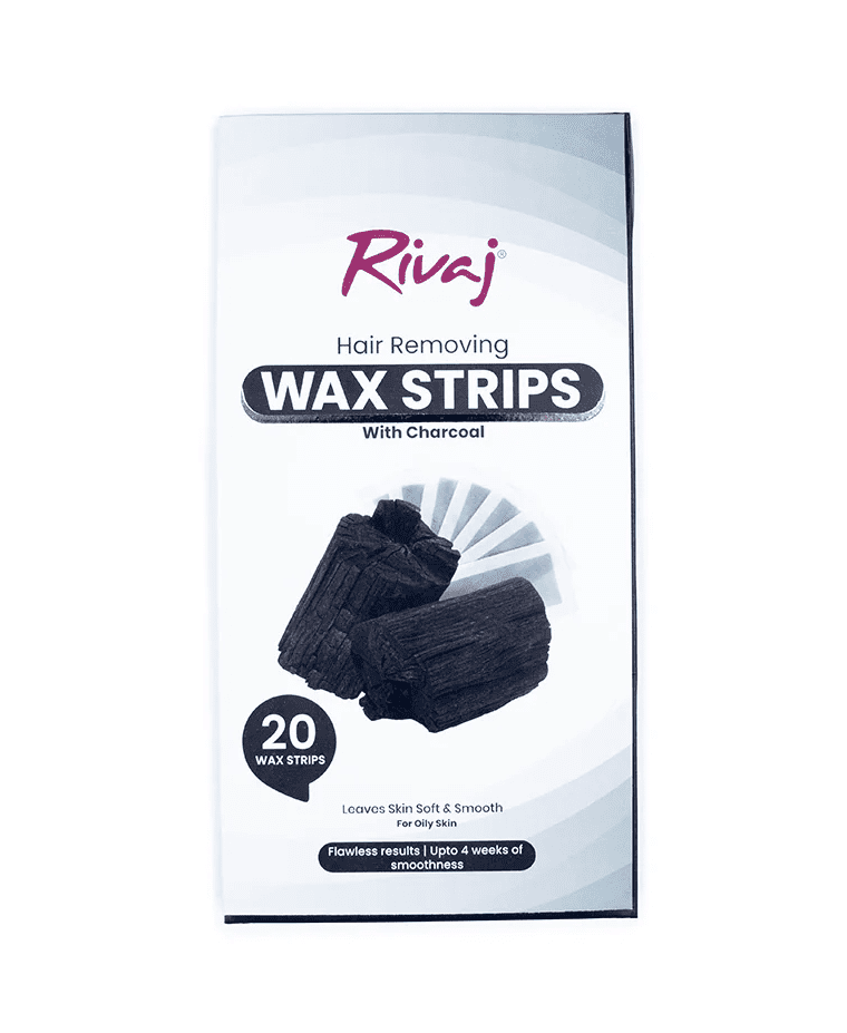 Rivaj Charcoal Hair Removing Body Wax Strips – easy-to-use strips for smooth, hair-free skin