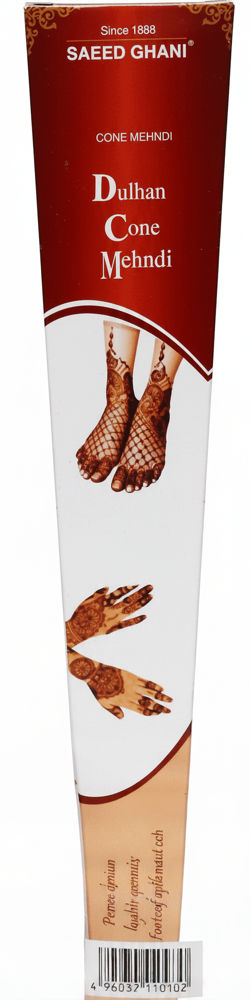 Saeed Ghani Cone Mehndi for easy application and natural hair coloring