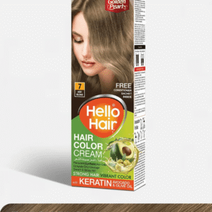 Golden Pearl Hello Hair Hair Color Ash Blond 7 available at Gardezi Mart for vibrant, long-lasting hair color.