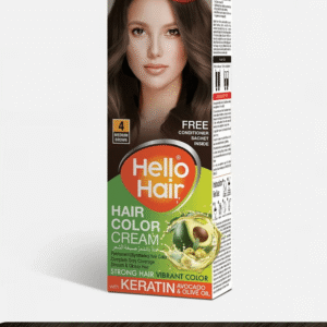 Golden Pearl Hello Hair Hair Color Medium Brown 4 available at Gardezi Mart for vibrant and long-lasting hair color.