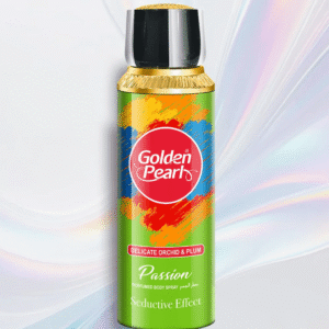"Golden Pearl Passion Body Spray available at Gardezi Mart for long-lasting, refreshing, and captivating fragrance."