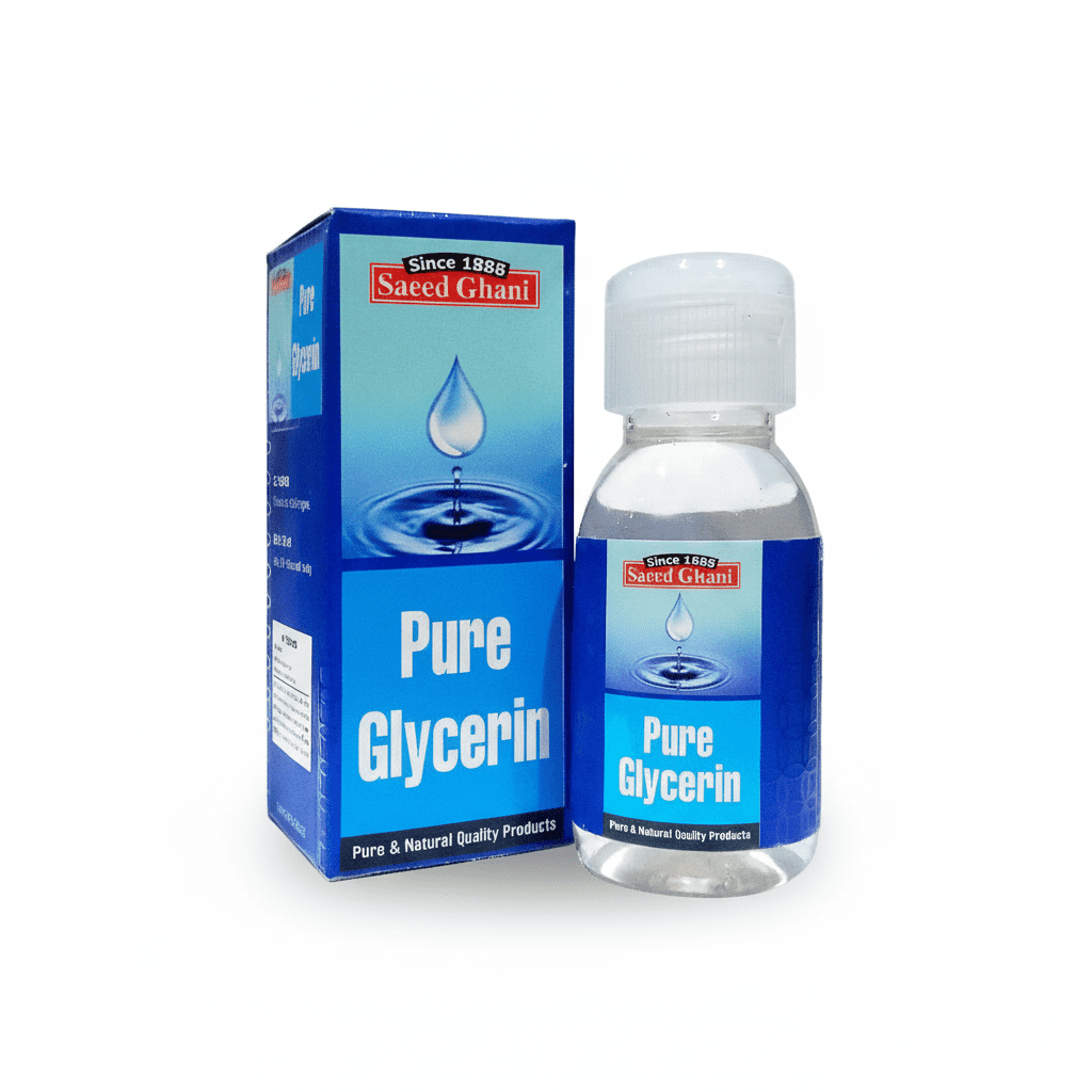 Saeed Ghani Pure Glycerin 50ml bottle for soft, smooth, and hydrated skin