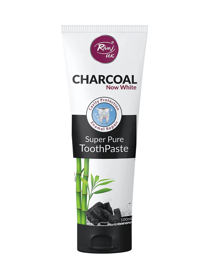 Rivaj Charcoal Toothpaste 100ml – whitening and deep cleaning toothpaste