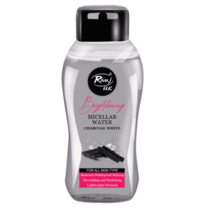 Rivaj Charcoal White Micellar Water Cleanser 100ml – deep cleansing makeup remover with charcoal