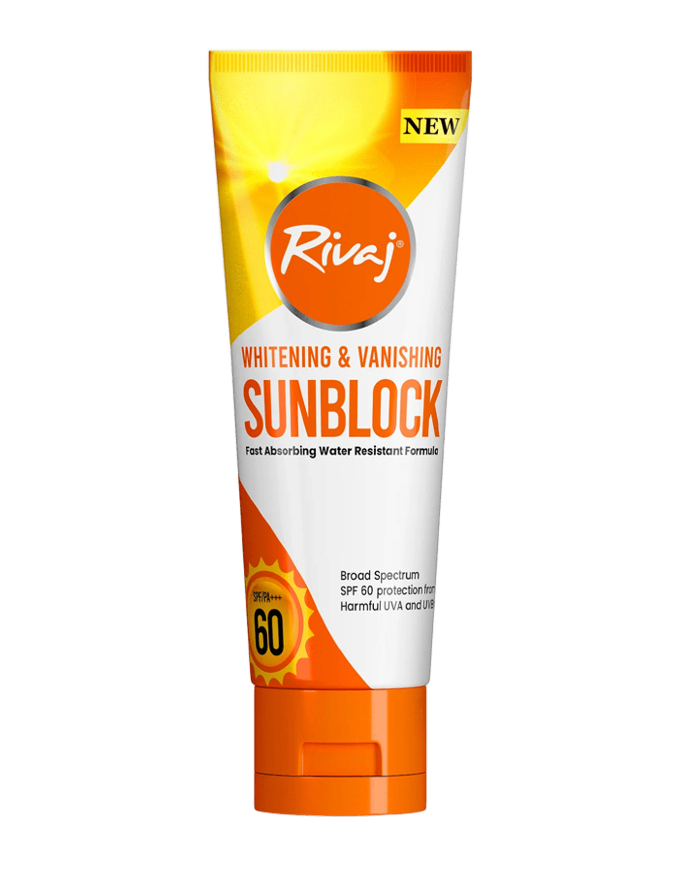 Rivaj SPF 60 Whitening Sun Block 40ml – brightening and protective sunscreen