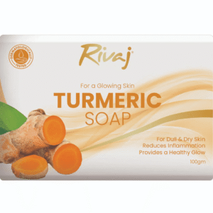 Rivaj Turmeric Soap 100g – natural antibacterial and brightening soap for healthy, glowing skin