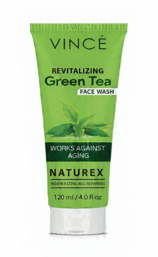 Vince Revitalizing Green Tea Face Wash 120ml – Refreshing & Oil-Control Cleanser for Clear Skin