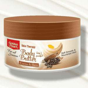 "Golden Pearl Skin Therapy Cocoa & Shea Body Butter 75ml available at Gardezi Mart for soft, smooth, and nourished skin."