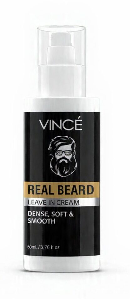 Vince Real Beard Leave-In Cream 80ml – Softening & Conditioning Beard Cream for Men