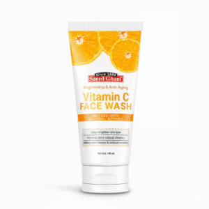 Saeed Ghani Vitamin C Face Wash 100ml – brightening and cleansing face wash for fresh, radiant, and smooth skin – available at Gardezi Mart.