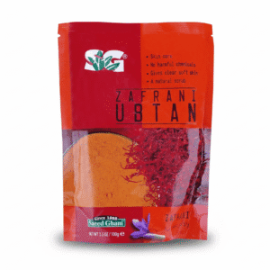 Zafran Ubtan Pouch 100gm by Saeed Ghani Herbal Saffron Ubtan for Bright and Glowing Skin Available at Gardezi Mart Pakistan